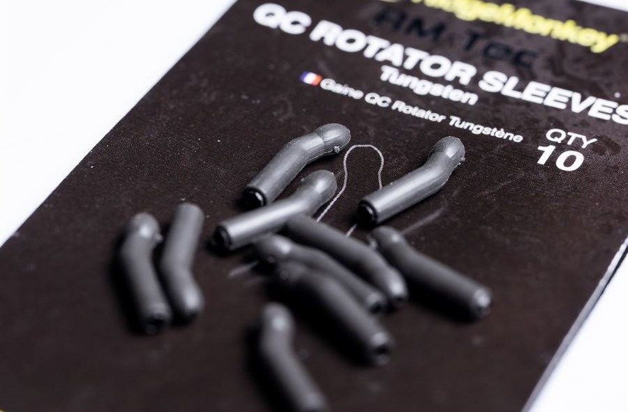RidgeMonkey Převlek RM-Tec Quick Change Rotator Sleeves 10 ks Rock Bottom Tungsten (1)